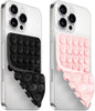 (2 Pack) Silicone Suction Cup Phone Case Mount Double Sided, Sticky Phone Grip with Higher Suction Power for Cell Phone, Hands-Free Phone Accessories for Selfies and Videos, Pink
